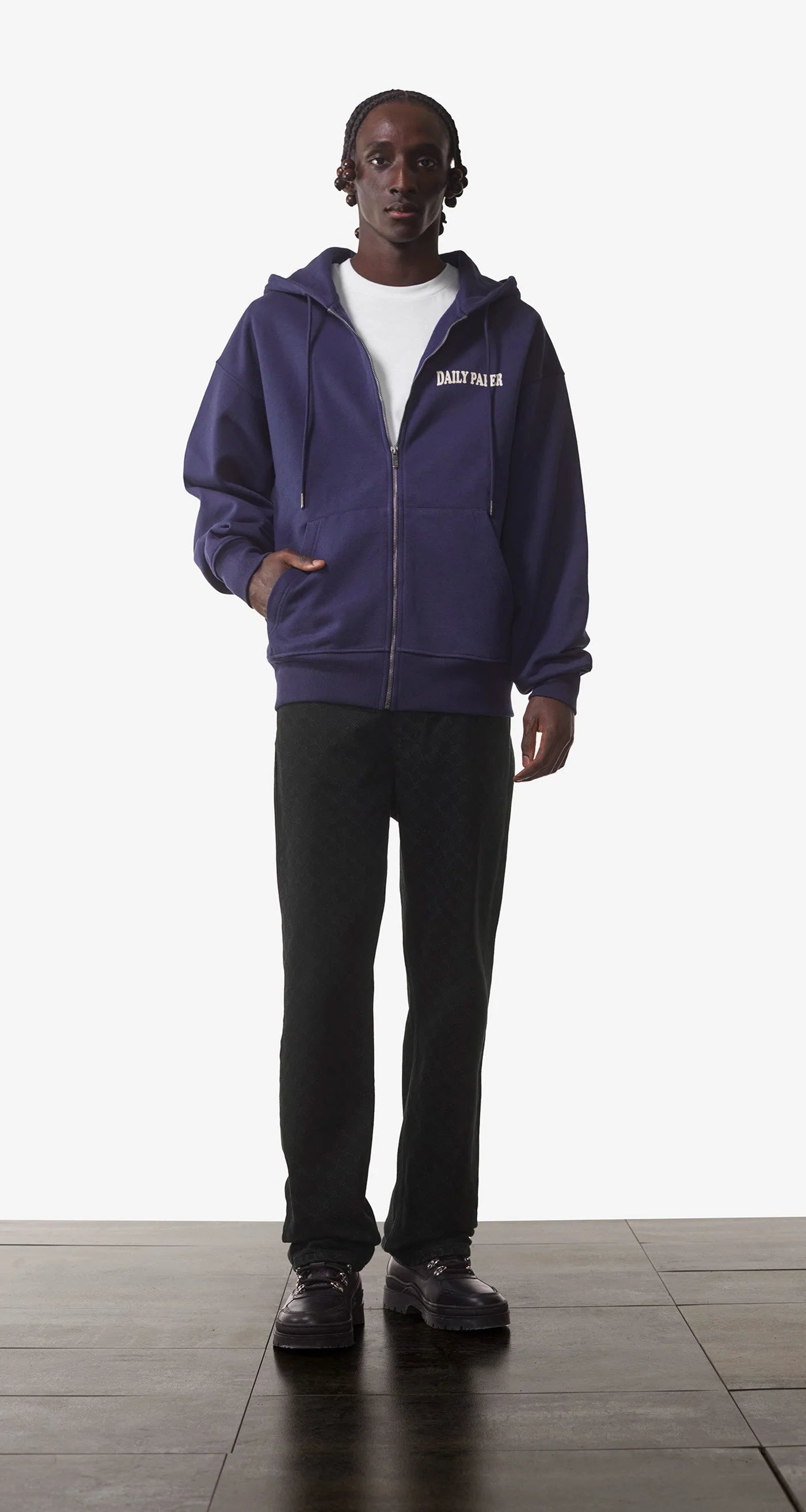Daily paper 2025 hoodie navy blue